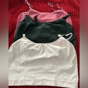 Davin and Adley set of three Amelia pumping & nursing crop cami